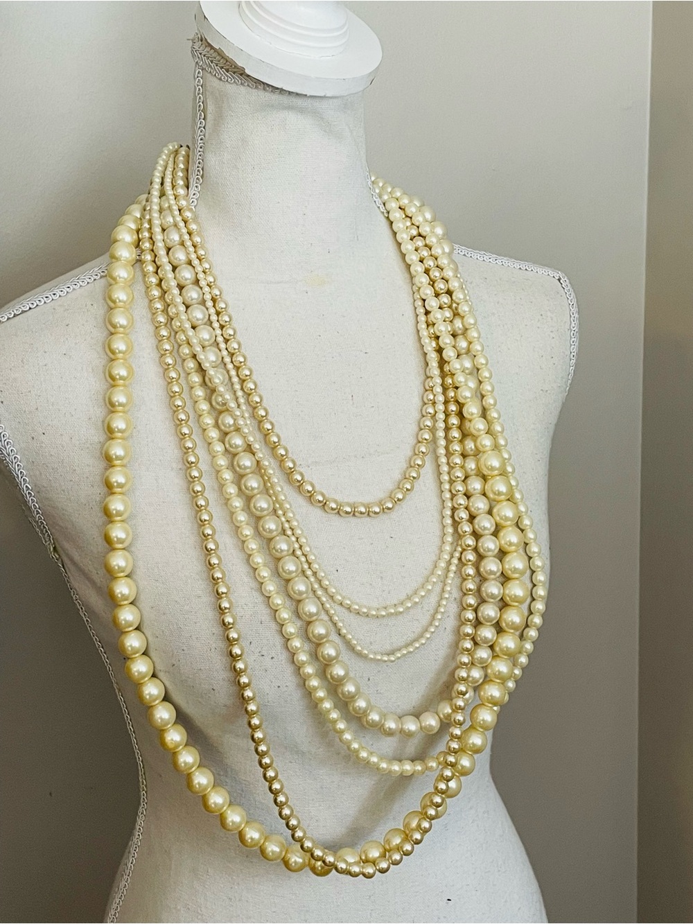 Vintage Faux Pearl Necklace